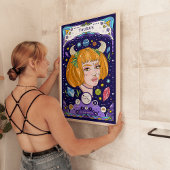 Poster Panneau Zodiaque Taurus BluePoster - Elégant et Te