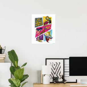 Poster Panneaux d'action pour filles Super Hero DC
