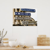 Poster Panneaux de rue parisiens (Cuisine)