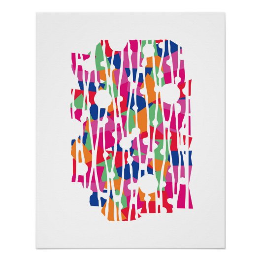 Poster Panneaux dynamiques : Géométrie d'harmonie inatten (Devant)