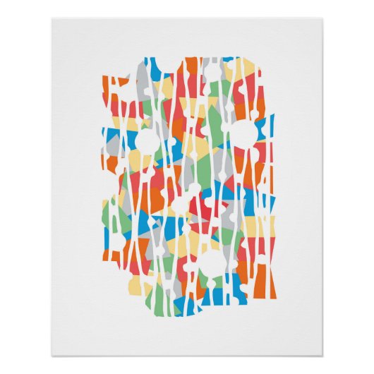 Poster Panneaux dynamiques : Najavo Géométrie sud-ouest (Devant)