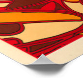 Poster Panneaux orange Abstraits (Coin)