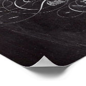 Poster Panneaux rougeâtres à Paris Scripts français (Coin)