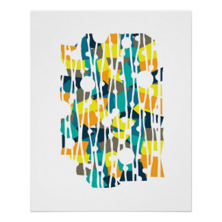 Poster Panneaux vibrants : Géométrie de la coquille de to