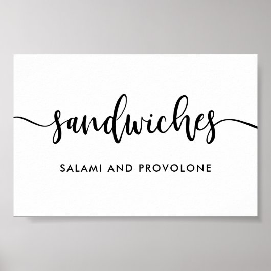 Poster Panonceau de typographie moderne monochrome pour s (Devant)