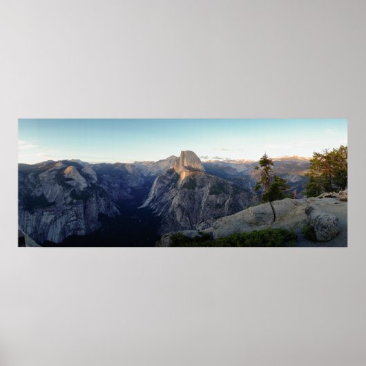 Poster Panorama à demi-dôme de Yosemite (Devant)