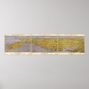 Poster Panorama composite du siège de la guerre