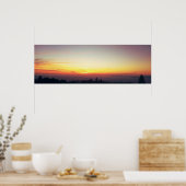 Poster Panorama coucher de soleil (Cuisine)