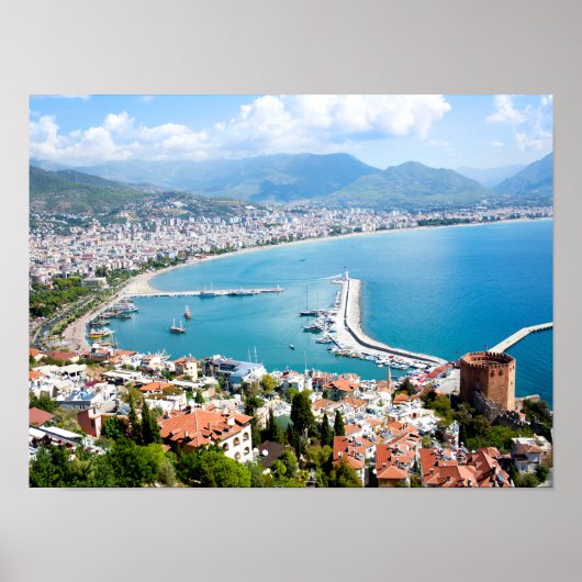 Poster Panorama d'Alanya en Turkiye (Devant)