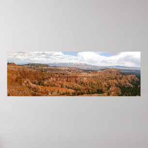 Poster Panorama d'amphithéâtre de canyon de Bryce