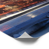 Poster Panorama de Chicago, Illinois sur le lac (Coin)