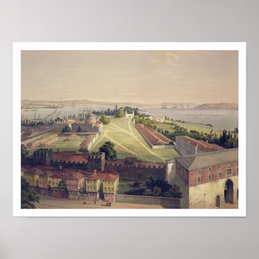 Poster Panorama de Constantinople, plaque 22 de 'Aya Sof (Devant)