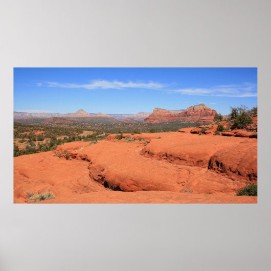 Poster Panorama de la vallée de Sedona (Devant)