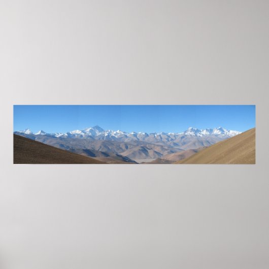Poster Panorama de l'Everest Énorme haute résolution (Devant)