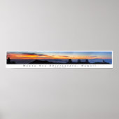 Poster Panorama de Mauna Kea Sunset (Devant)