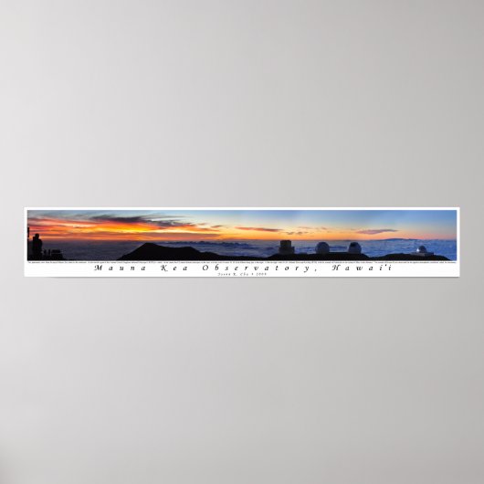 Poster Panorama de Mauna Kea Sunset (Devant)