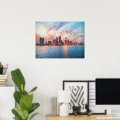 Poster Panorama de Miami (Bureau à domicile)