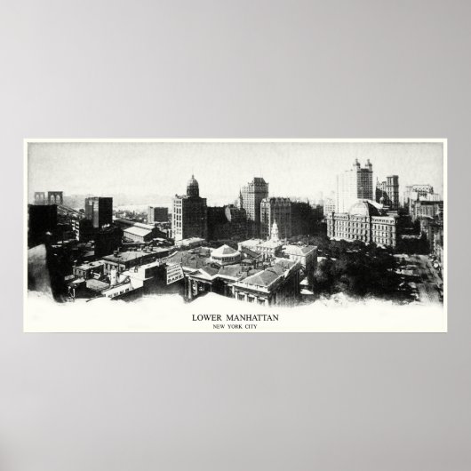 Poster Panorama de New York 1898 (Devant)