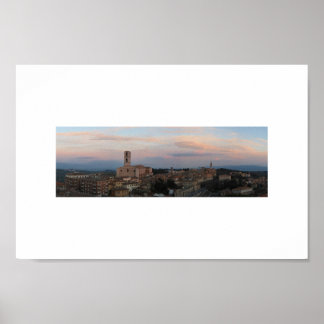 Poster panorama de pérugia (découpé)