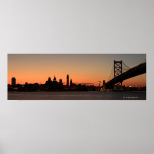 Poster Panorama de Philadelphie, Pennsylvanie