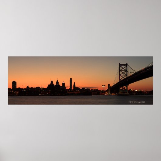 Poster Panorama de Philadelphie, Pennsylvanie (Devant)