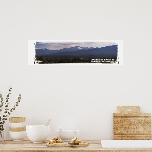 Poster Panorama de Pikes Peak (Cuisine)