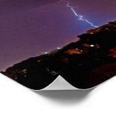 Poster Panorama de plusieurs impacts d'éclairage à Bucare (Coin)