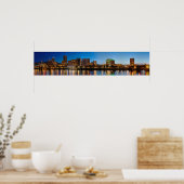 Poster Panorama de Portland Oregon la nuit (Cuisine)