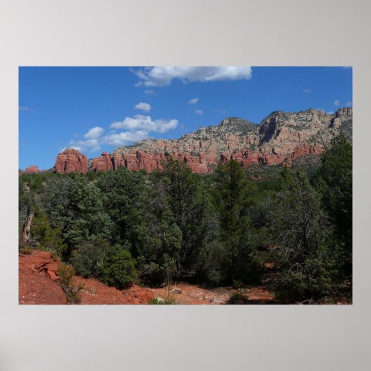 Poster Panorama de Red Rocks à Sedona Arizona (Devant)