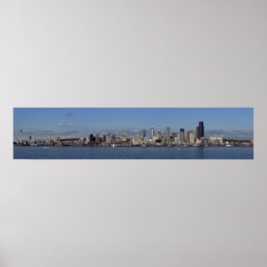 Poster Panorama de Seattle (Devant)