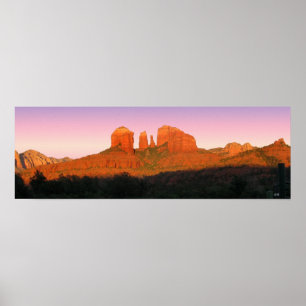 Poster Panorama de Sedona de roche de cathédrale