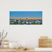Poster Panorama du centre-ville de Pittsburg (Cuisine)