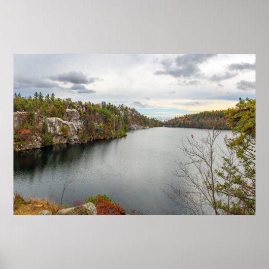 Poster Panorama du lac Minnewaska (Devant)