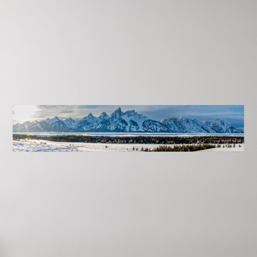 Poster Panorama du parc national de Grand Teton (Devant)
