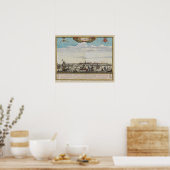 Poster Panorama du vieux Amsterdam (Cuisine)