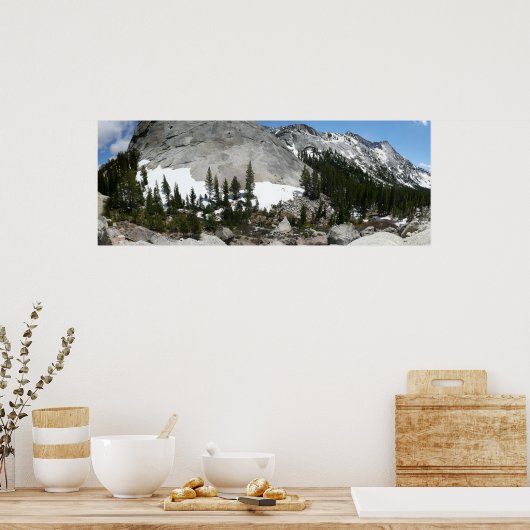 Poster Panorama en granit neigeux à Yosemite (Cuisine)