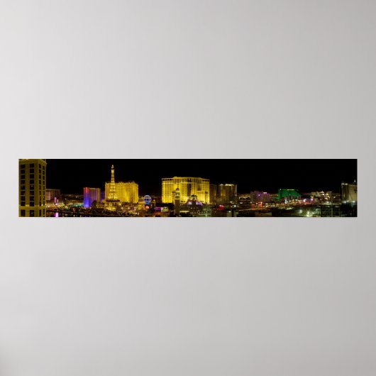 Poster Panorama Las Vegas Strip (Devant)