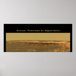 Poster Panorama Mars 'Payson' par opportunité