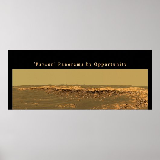 Poster Panorama Mars 'Payson' par opportunité (Devant)