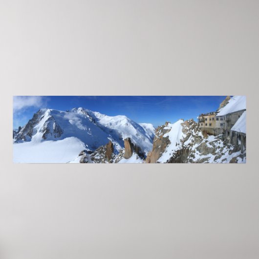 Poster Panorama Mont Blanc France (Devant)