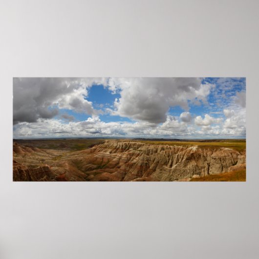 Poster Panorama Point, Parc national des Badlands, SD (Devant)