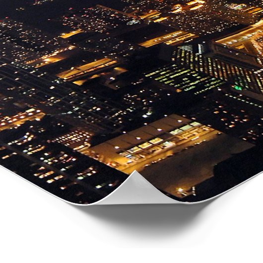 Poster Panoramique de Chicago (Coin)