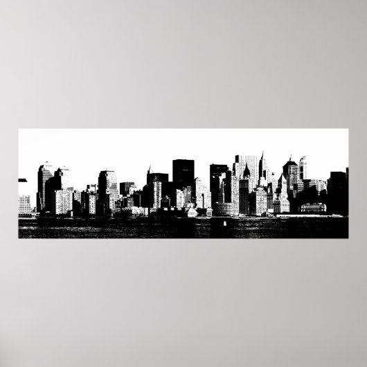 Poster panoramique de New York (Devant)