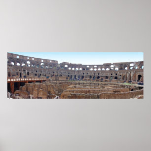 Poster Panoramique du Colisée à Rome, Italie
