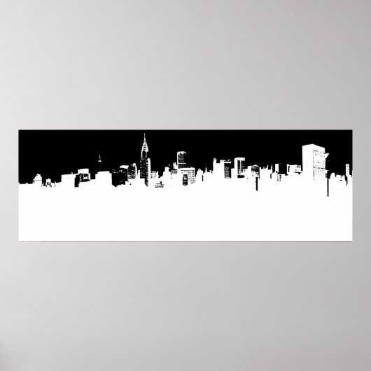 Poster panoramique New York City Pop Art (Devant)