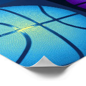 Poster Panoramique Pop Art Basketball (Coin)