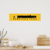 Poster Panoramique sur les règles de démocratie (Cuisine)