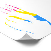 Poster pans fierté signe de paix (Coin)