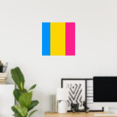 Poster Pansexuel Fière (Bureau à domicile)