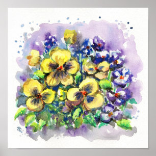 Poster Pansies de ressort